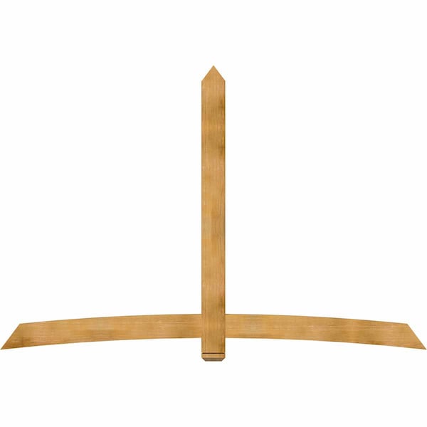 Ekena Millwork Bellingham Rough Sawn Timber Gable Bracket, Western Red Cedar, 108"W x 72"H x 2"D x 6"F, 16/12 Pitch GBW108X72X0206BEL00RWR - main